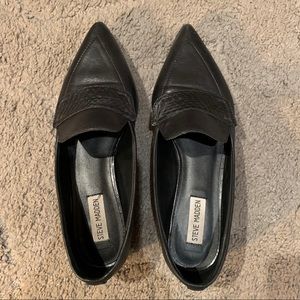 Emery Black Leather Loafers
